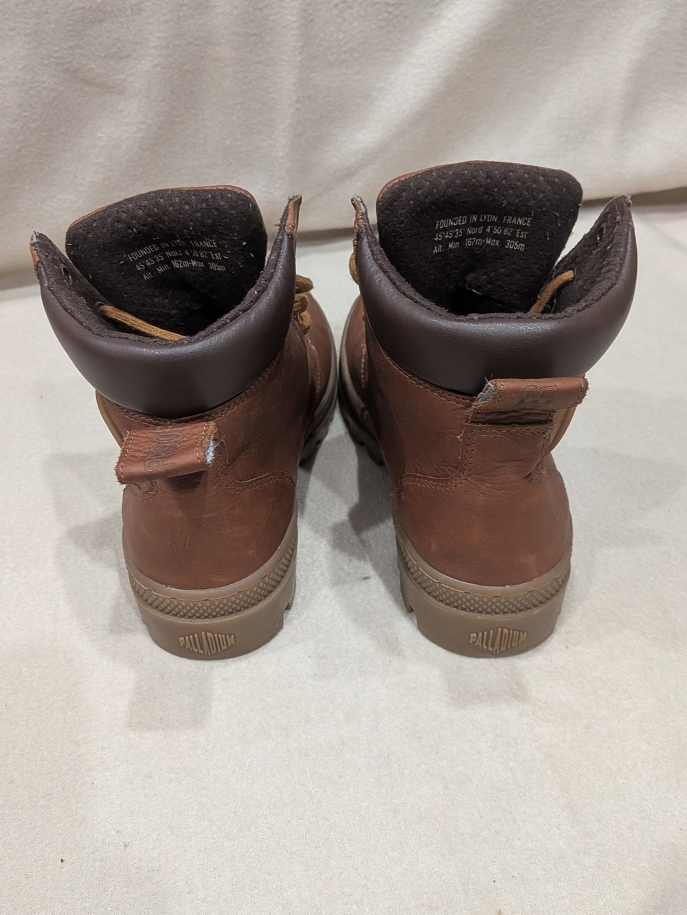 Palladium Men’s Brown Leather Lace-Up Boots - Picture 4 of 12